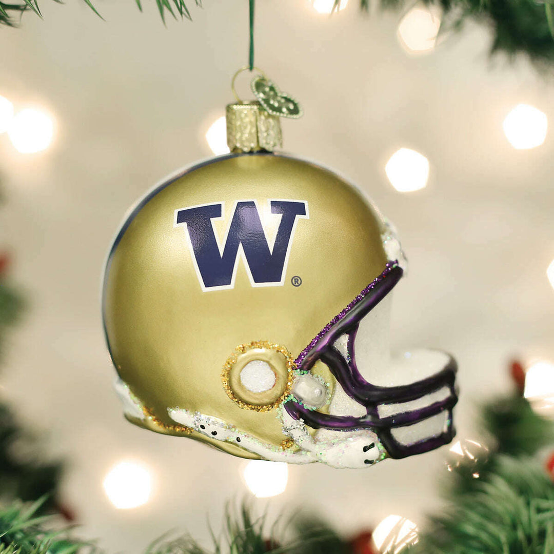 Old World Christmas Washington Helmet Blown Glass Ornament