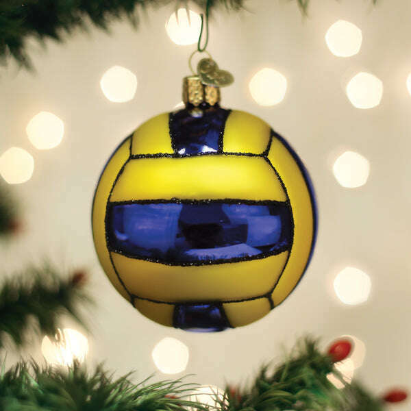 Old World Christmas Water Polo Ball Blown Glass Ornament