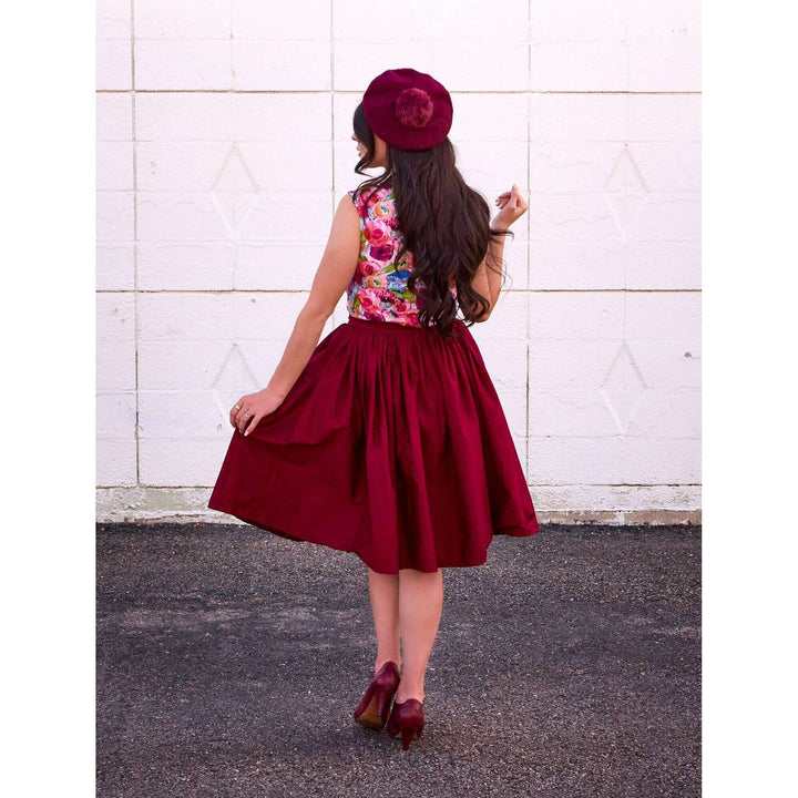 Watercolor Floral Bow Top - XS only, 1 left!