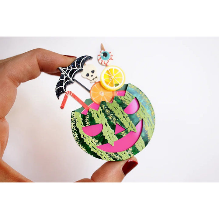 Watermelon Cocktail Brooch by LaliBlue