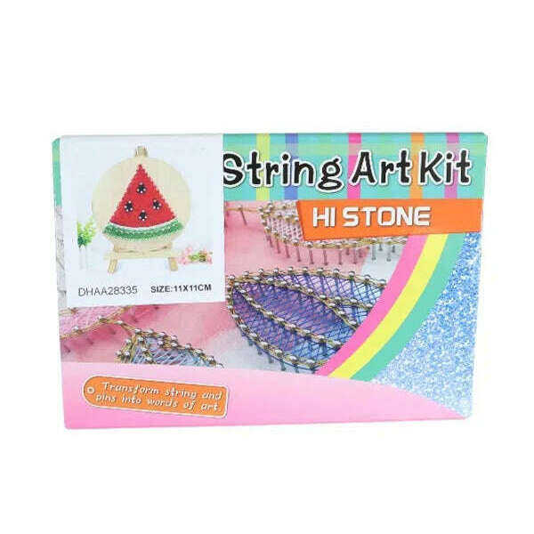 Watermelon Slice String Art Kit with Stand. Simple Decorative DIY String Art Craft Kit M1-4 DHAA28335
