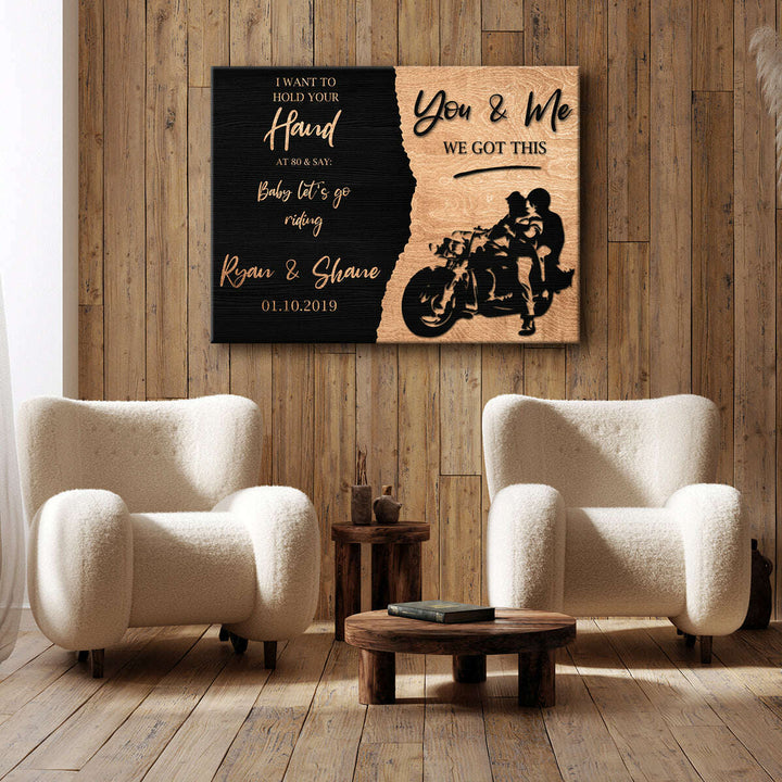 We Got This Bikers Couple Sign