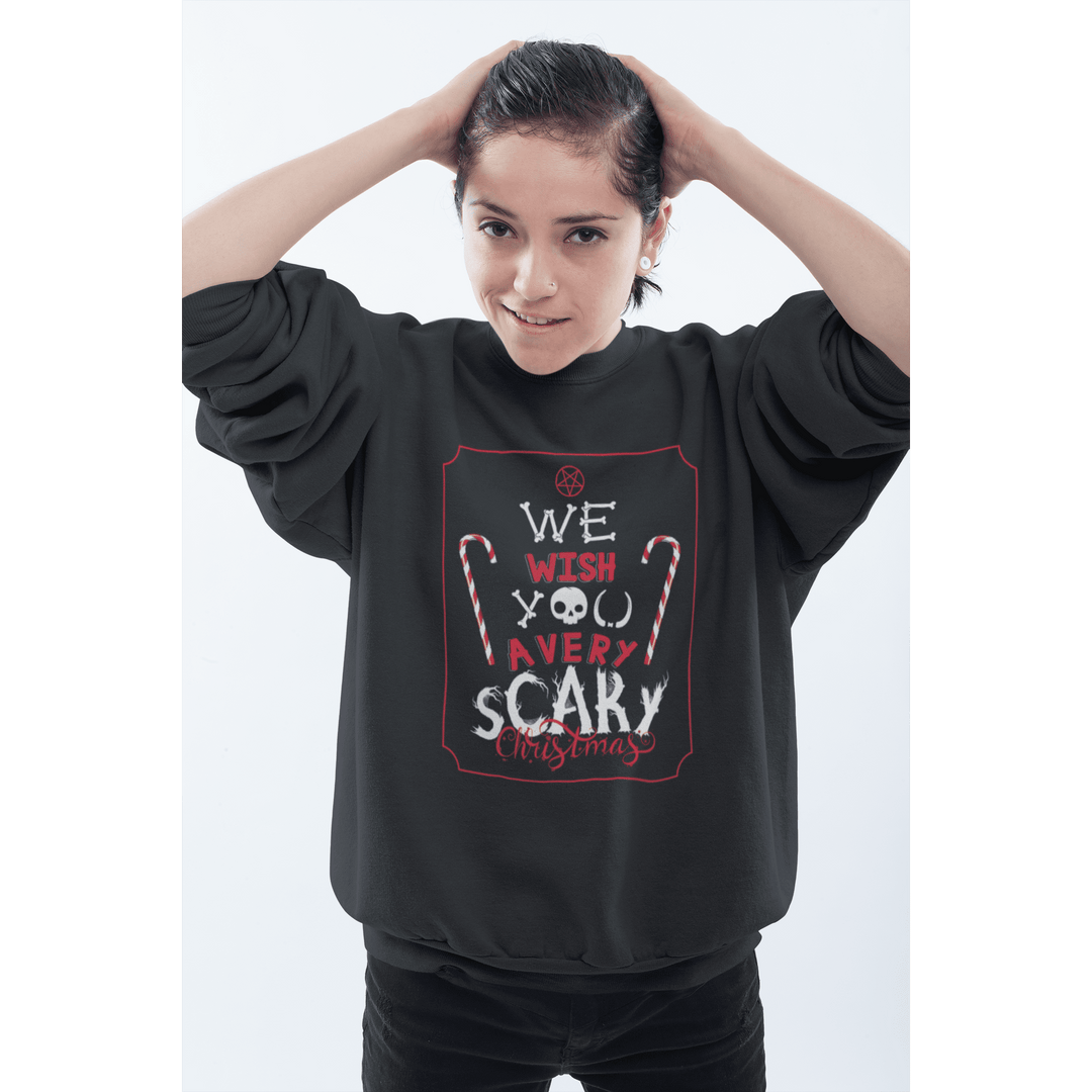 We Wish You A Scary Christmas Candy Cane Tee - Unisex Shirt