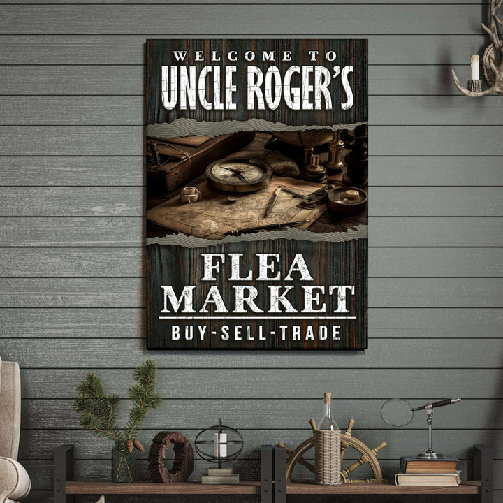 Welcome To Flea Market Sign