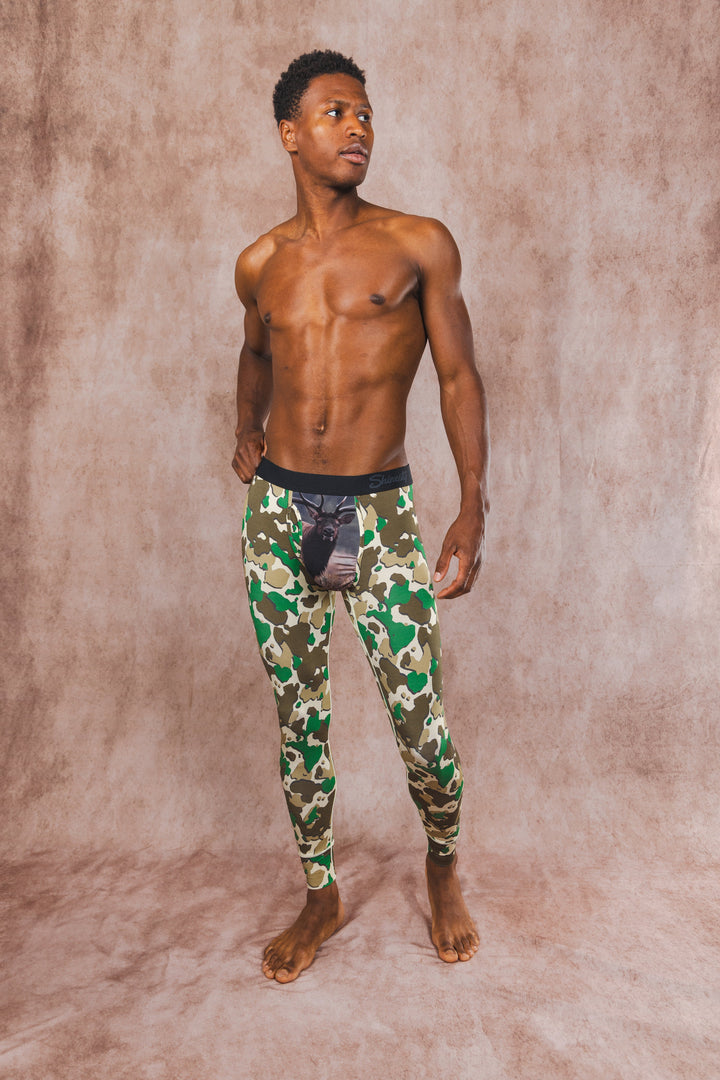 The Welcome Elk | Hunting Camoflauge Ball Hammock® Long Johns