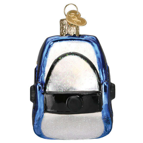 Old World Christmas Welding Helmet Blown Glass Ornament