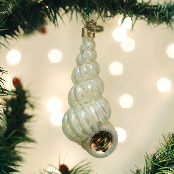 Old World Christmas Wentletrap Shell Blown Glass Ornament
