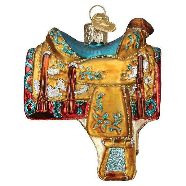 Western Saddle Ornament