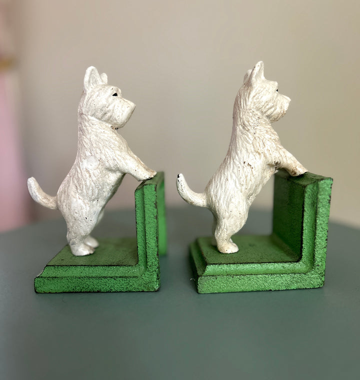 Westie bookends side profile