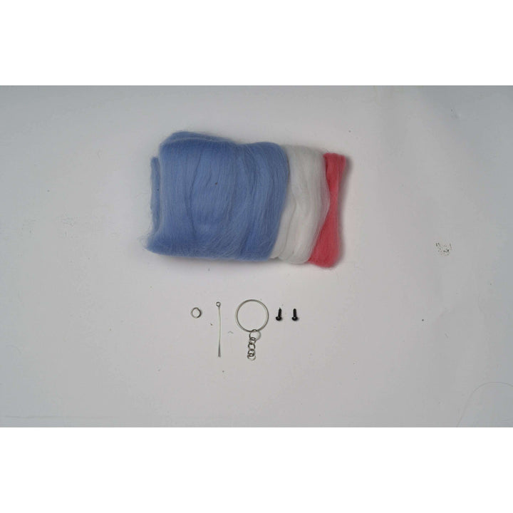 Whale Needle Felting Kit. Wizardi DIY Wool Craft Kit F07N8-538