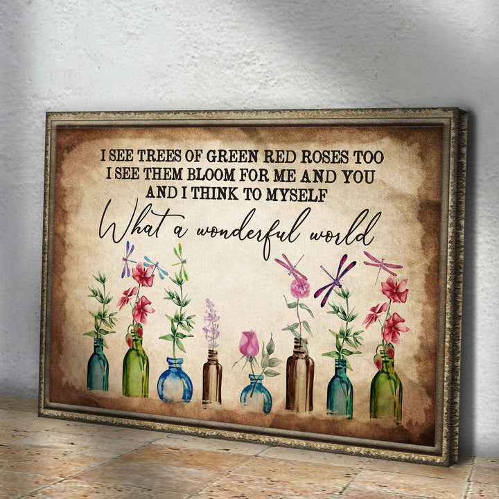 What A Wonderful World Sign X
