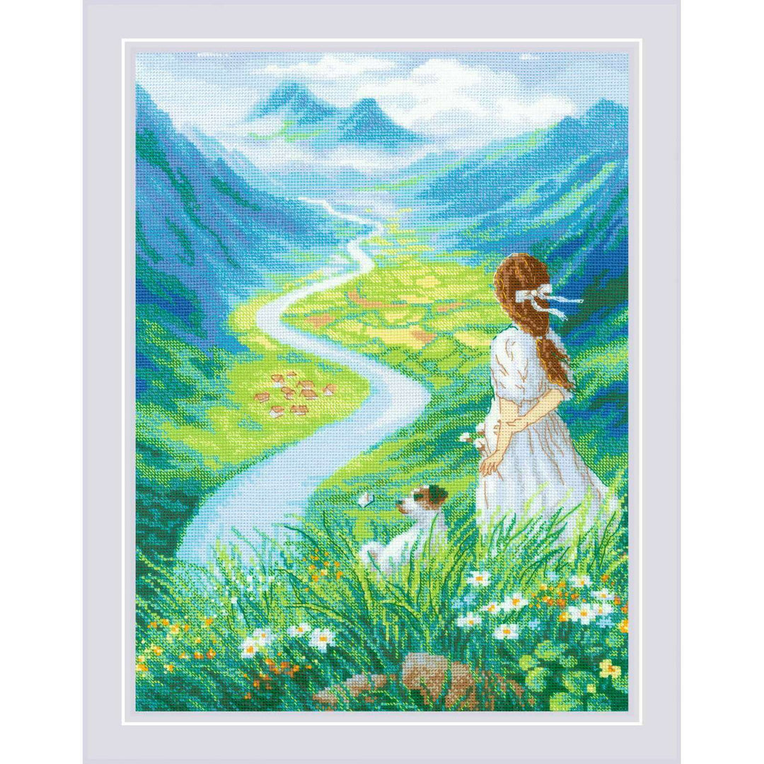 Where does the river flow R2273 Counted Cross Stitch Kit