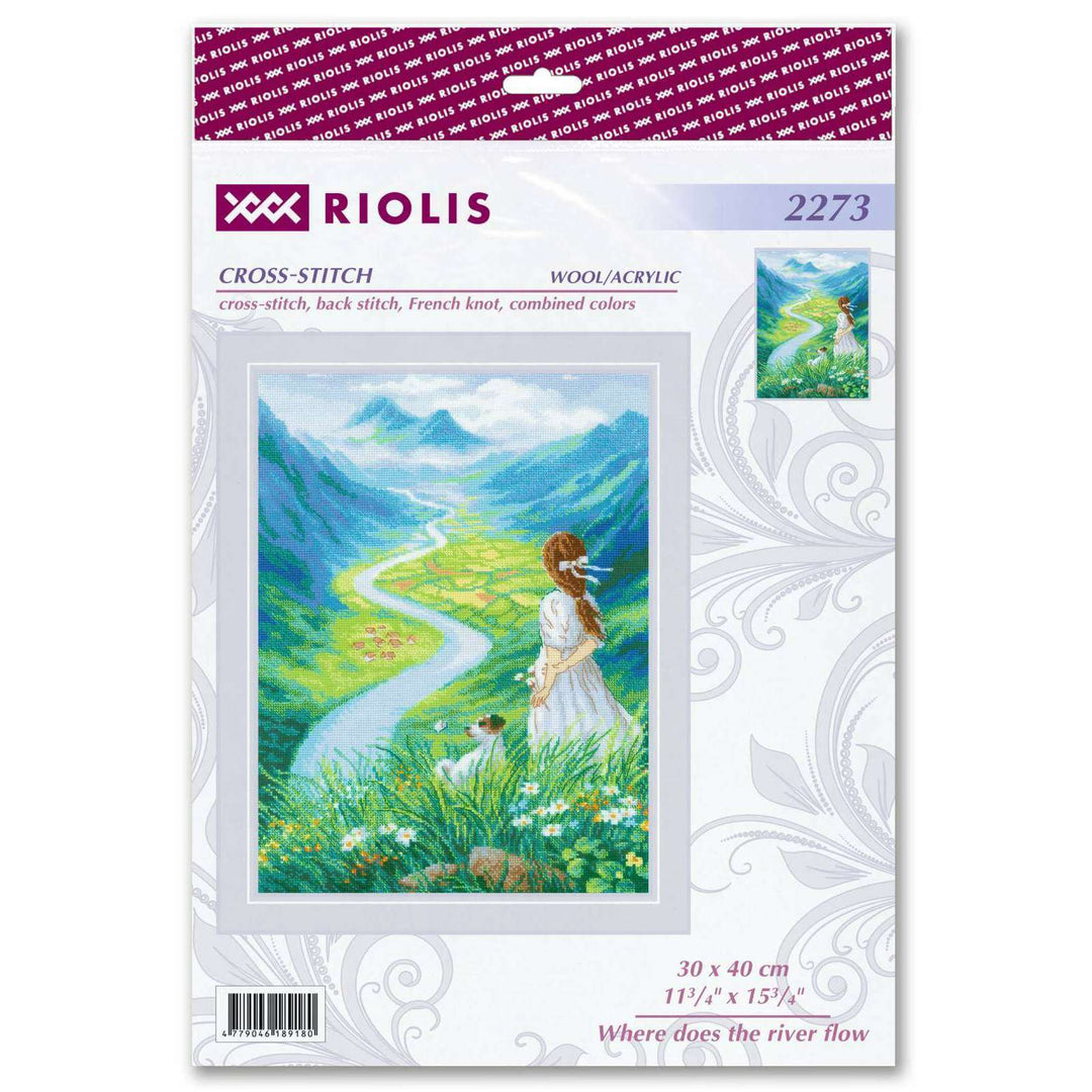 Where does the river flow R2273 Counted Cross Stitch Kit