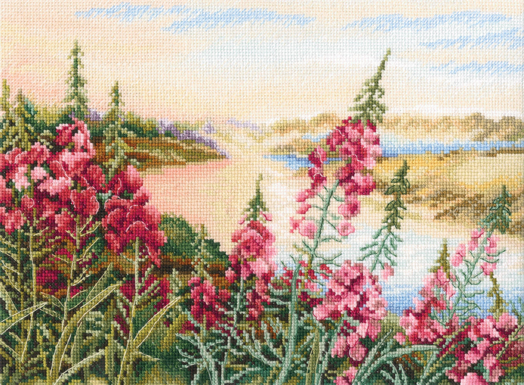 Where the fireweed blooms M881 Counted Cross Stitch Kit