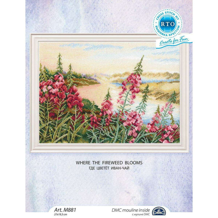 Where the fireweed blooms M881 Counted Cross Stitch Kit