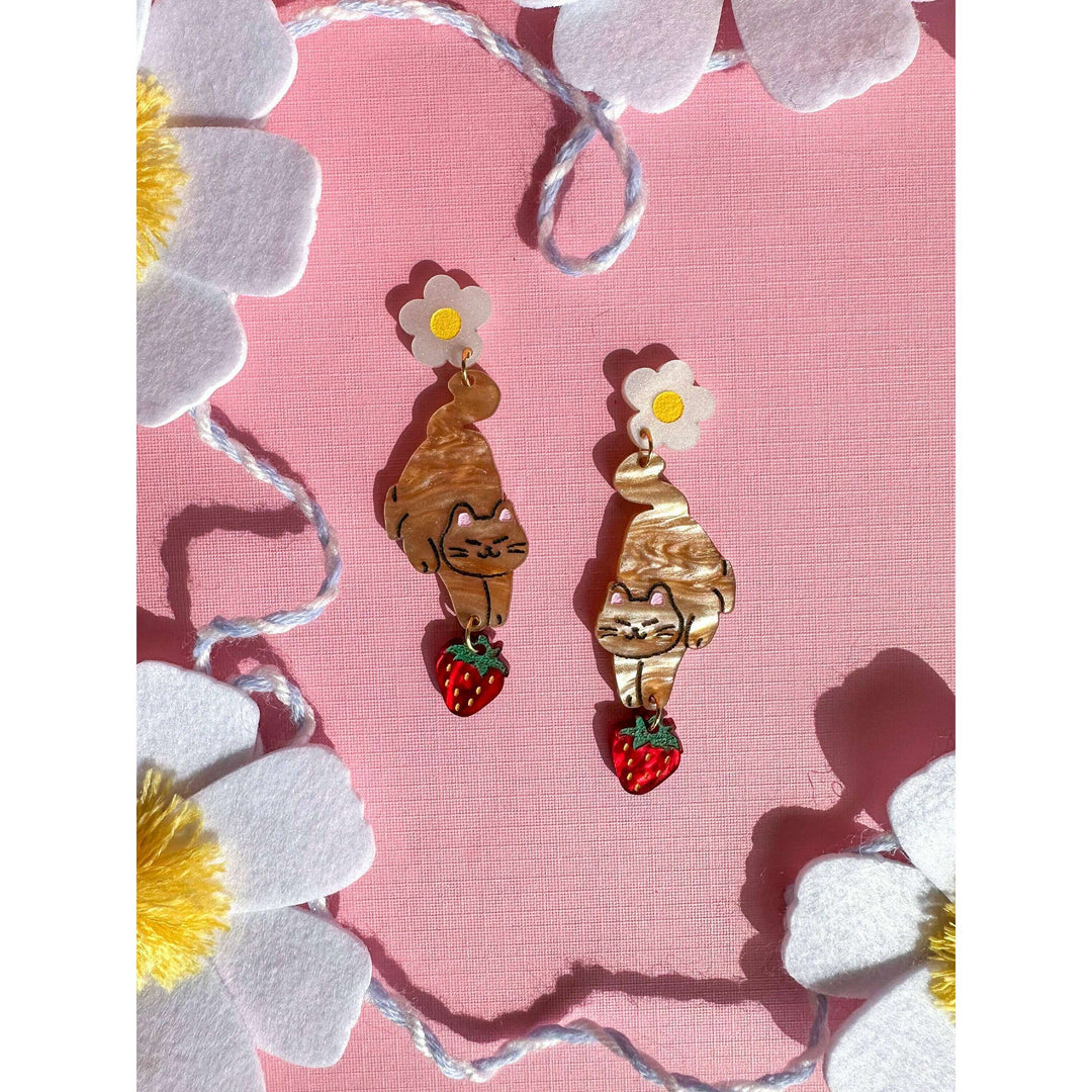 Whisker the Cat Earrings