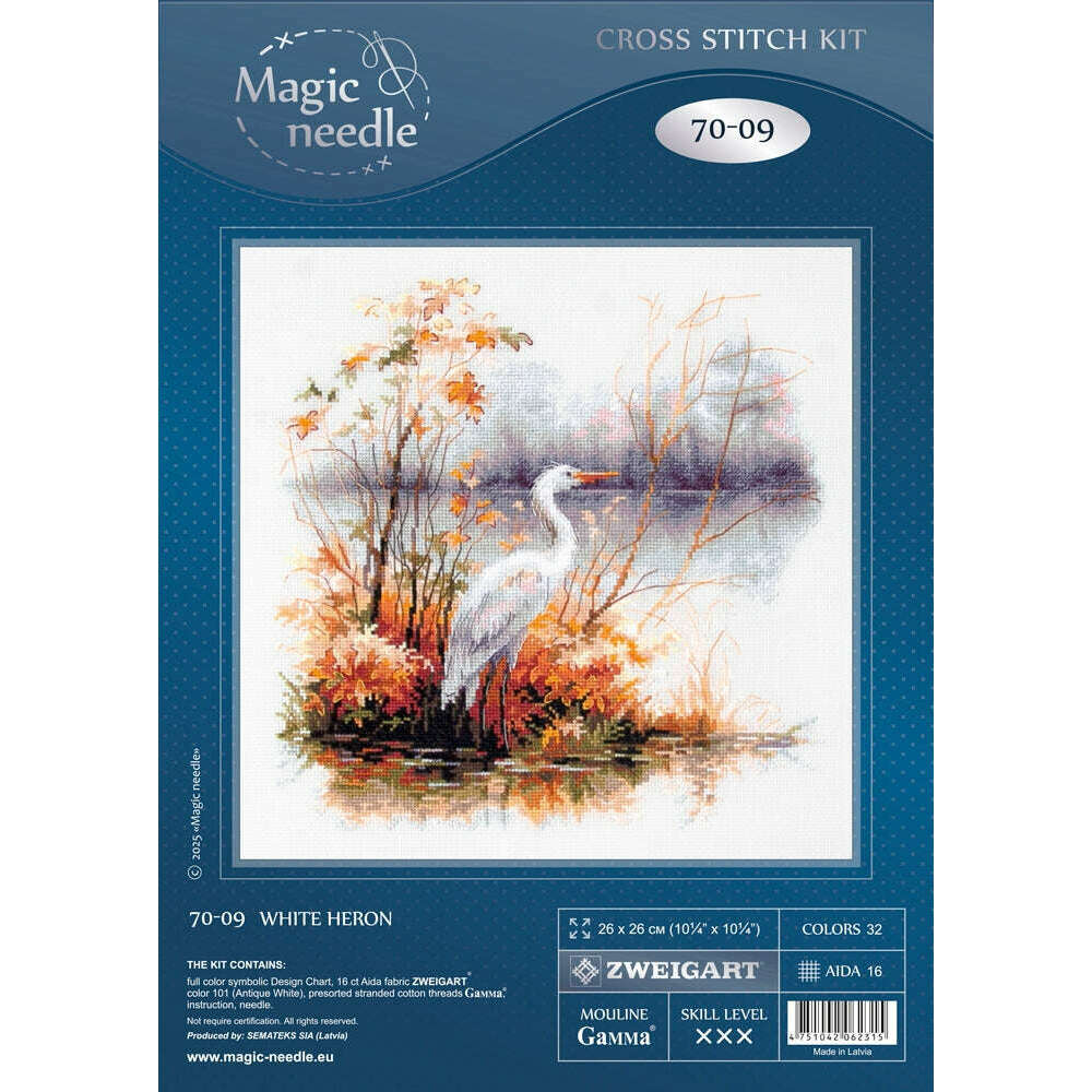 White Heron 70-09 Counted Cross-Stitch Kit