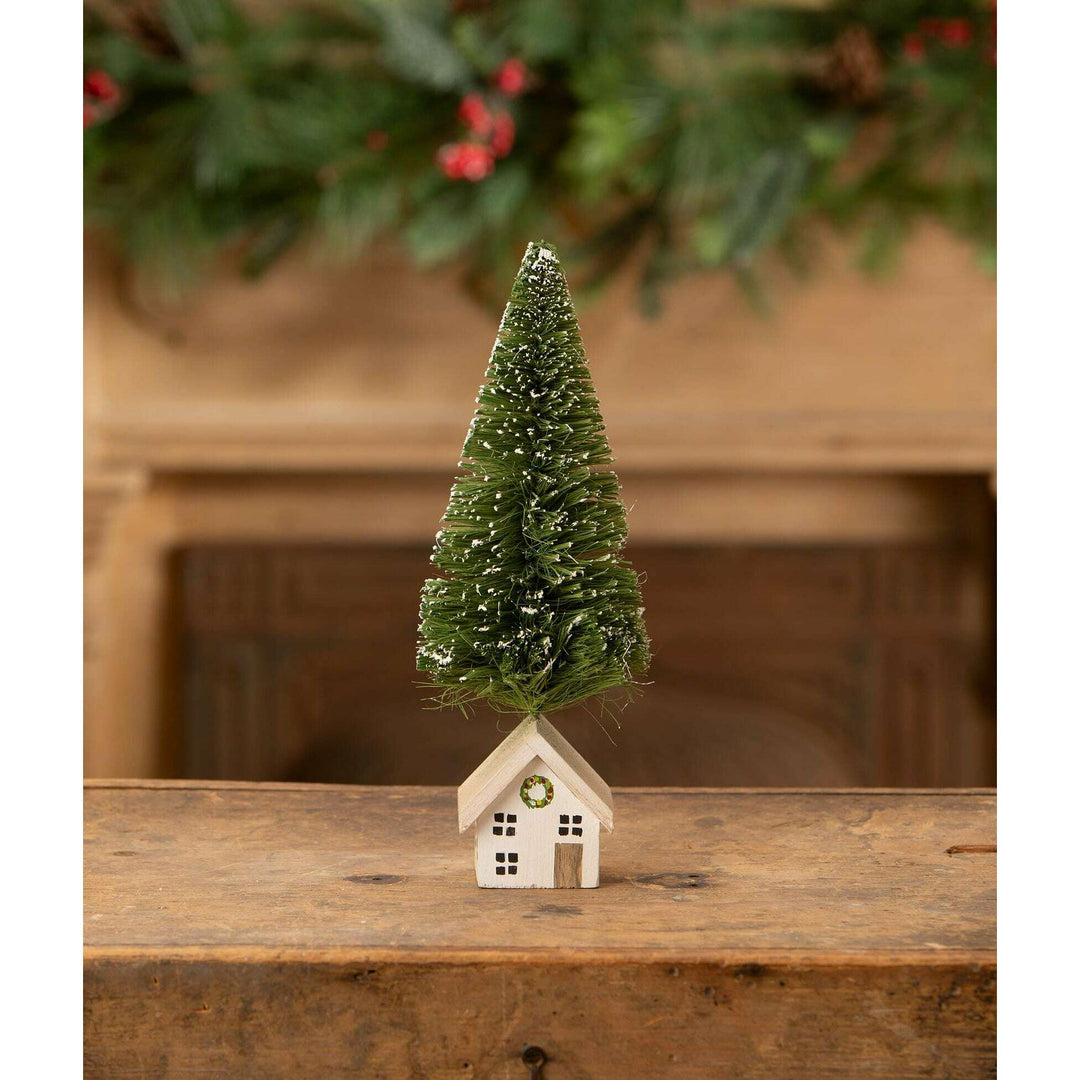 White House Bottle Brush Tree by Bethany Lowe Designs, christmas decor