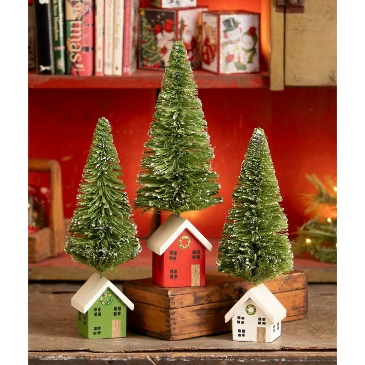 White House Bottle Brush Tree by Bethany Lowe Designs, image 3