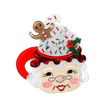 Who's the Boss Christmas Mug Brooch Set by Lipstick & Chrome - Quirks!