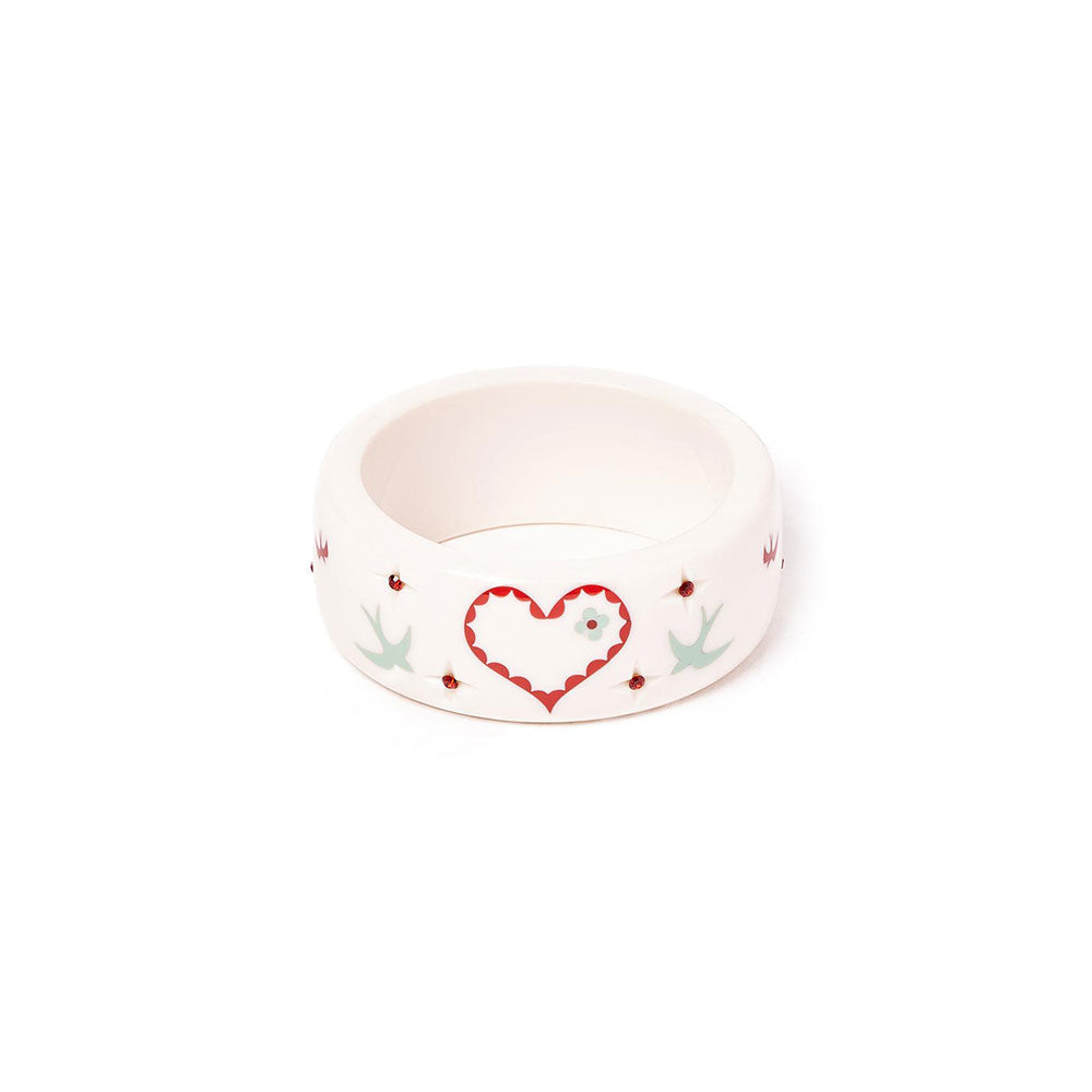 Wide Love Letter Bangle by Splendette image