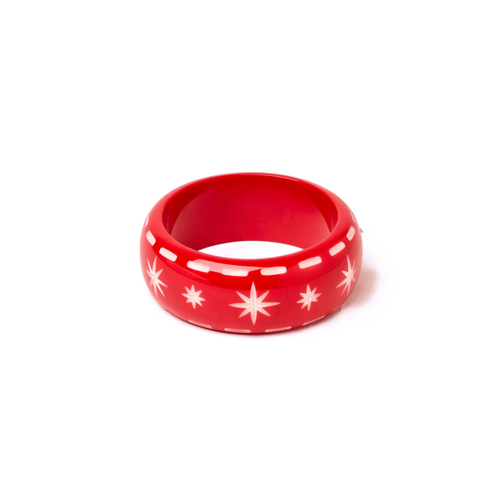 Wide Necktie Red Bangle by Splendette image