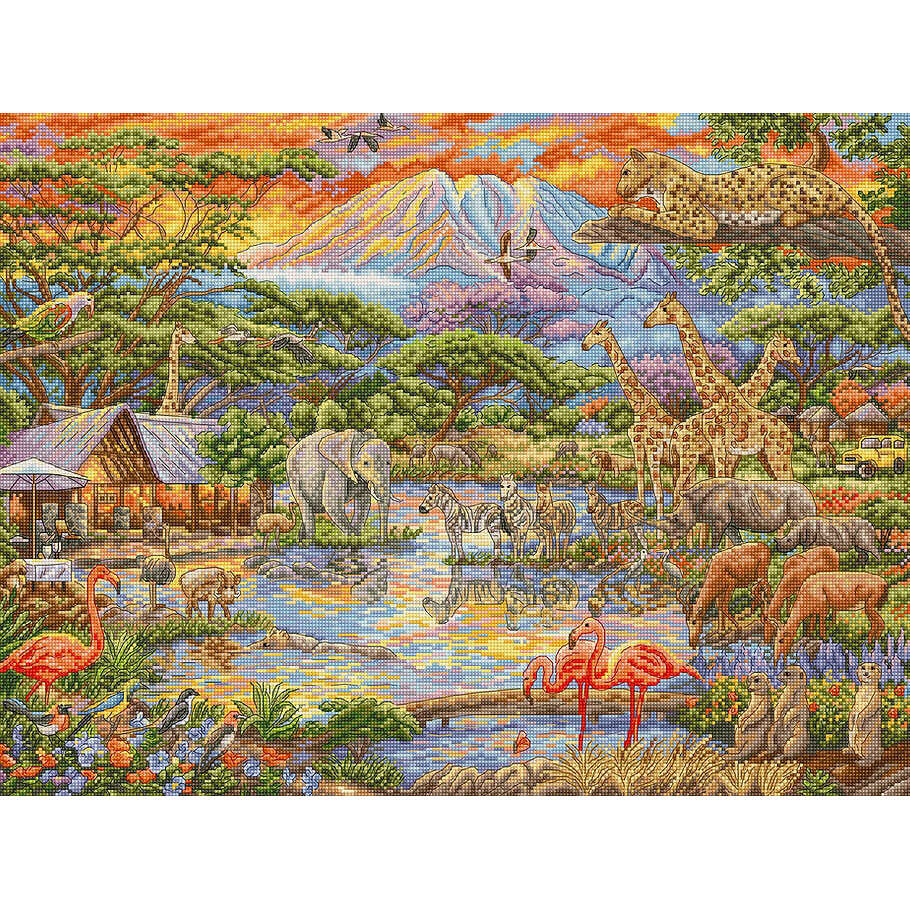 Wild Africa L9941 Counted Cross Stitch Kit