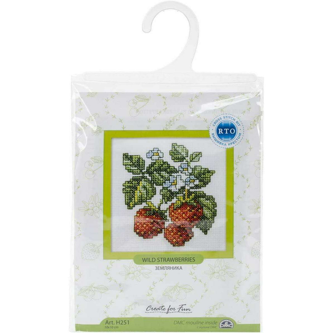 Wild Strawberries H251 Counted Cross Stitch Kit