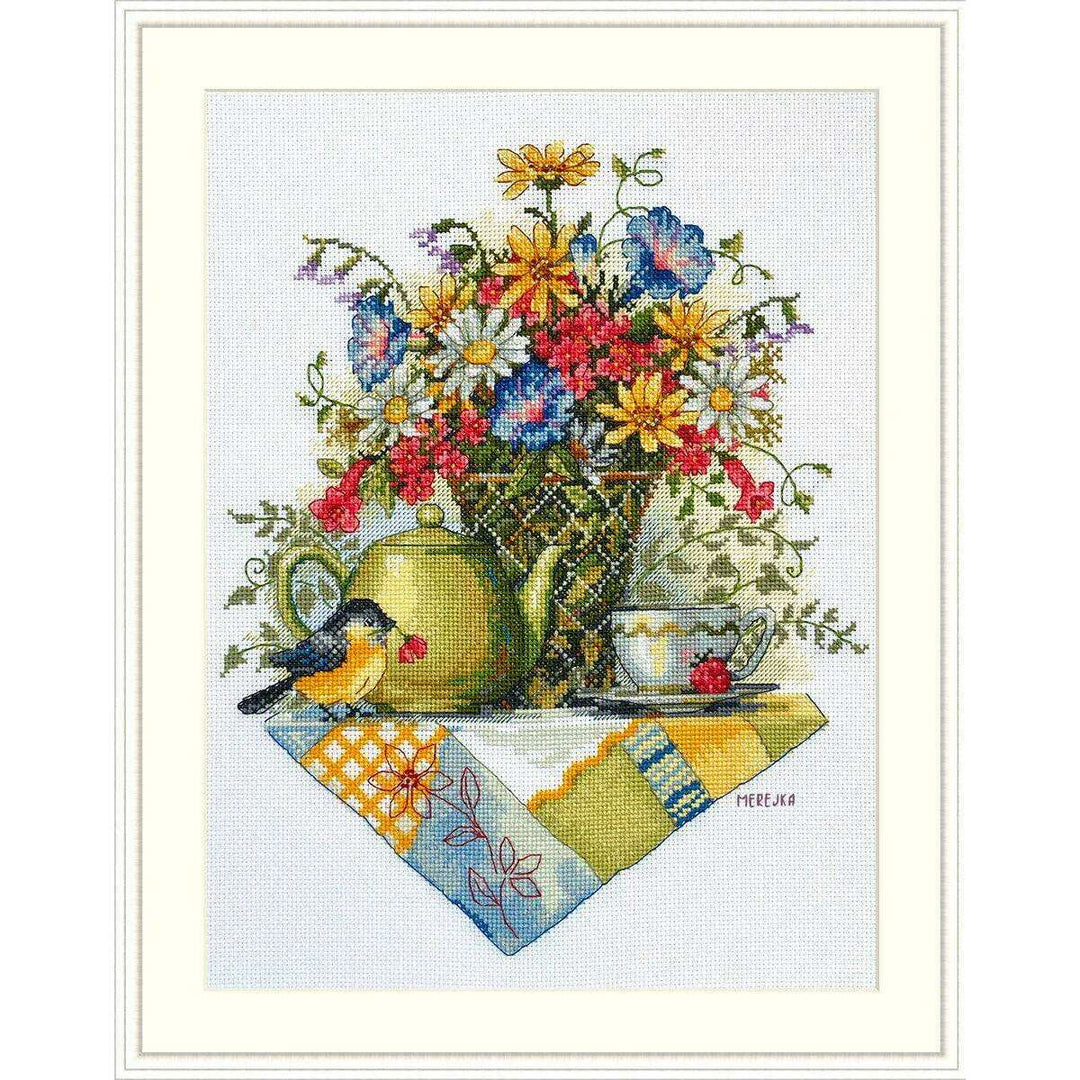 Wildflower Tea K-198 Counted Cross-Stitch Kit