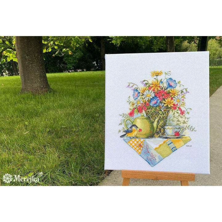 Wildflower Tea K-198 Counted Cross-Stitch Kit