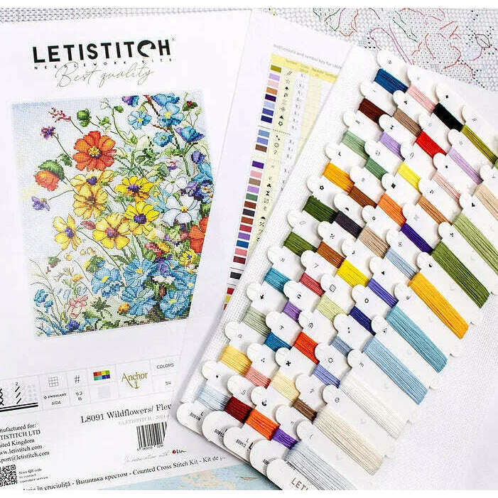 Wildflowers L8091 Counted Cross Stitch Kit
