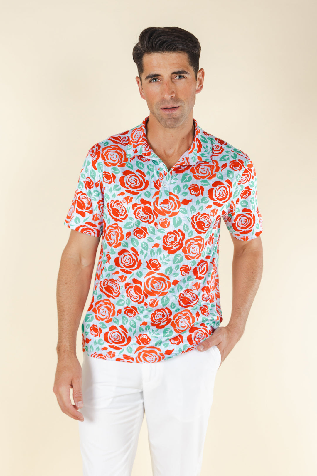 The Win By A Rose | Derby Roses Men’s Polo