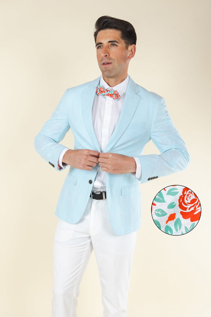 The Party Paddock | Derby Roses Seersucker Suit