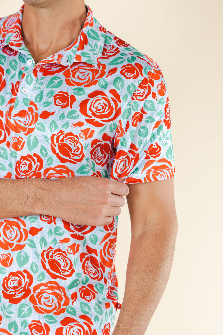 The Win By A Rose | Derby Roses Men’s Polo