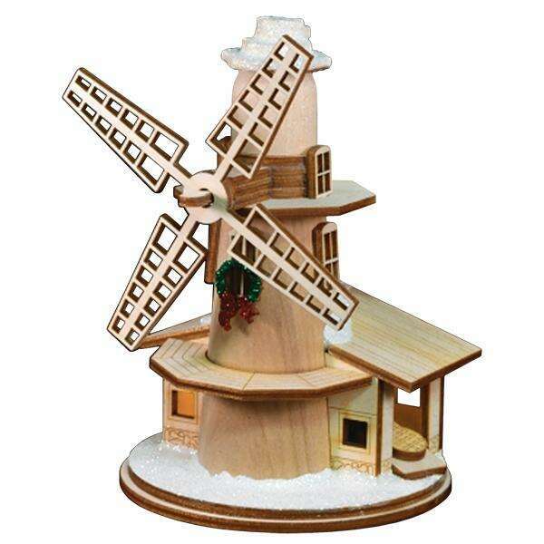 Old World Christmas Windmill Blown Glass Ornament