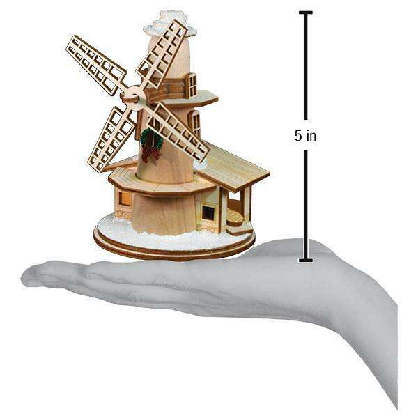 Old World Christmas Windmill Blown Glass Ornament