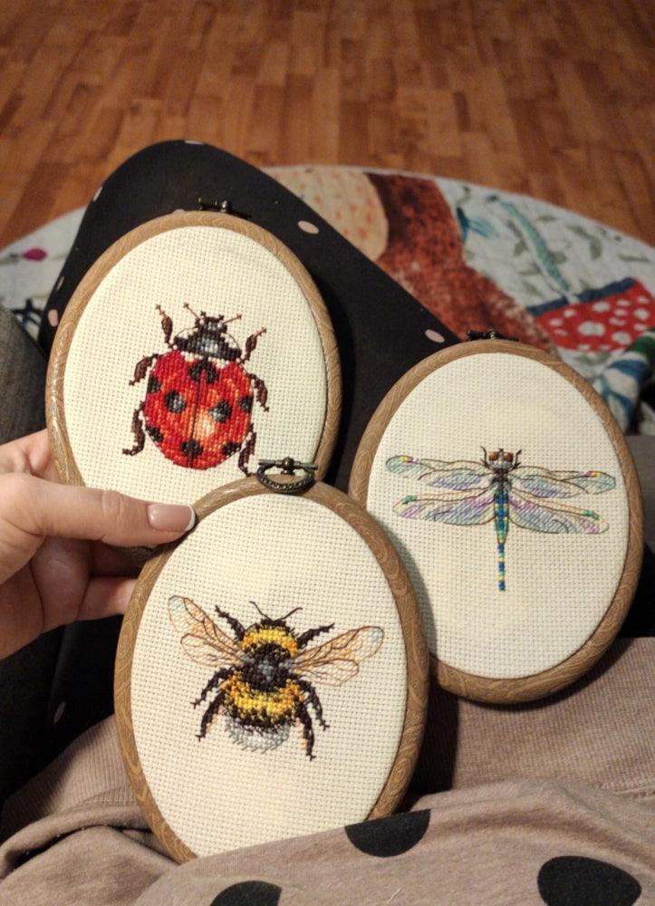 Winged Friends. Magnets SR-488  Plastic Canvas Counted Cross Stitch Kit