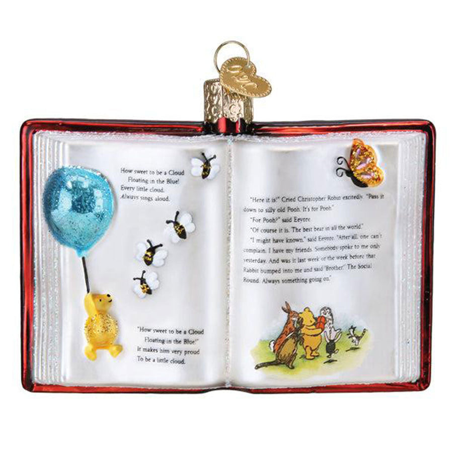Winnie-the-pooh Book Ornament by Old World Christmas image