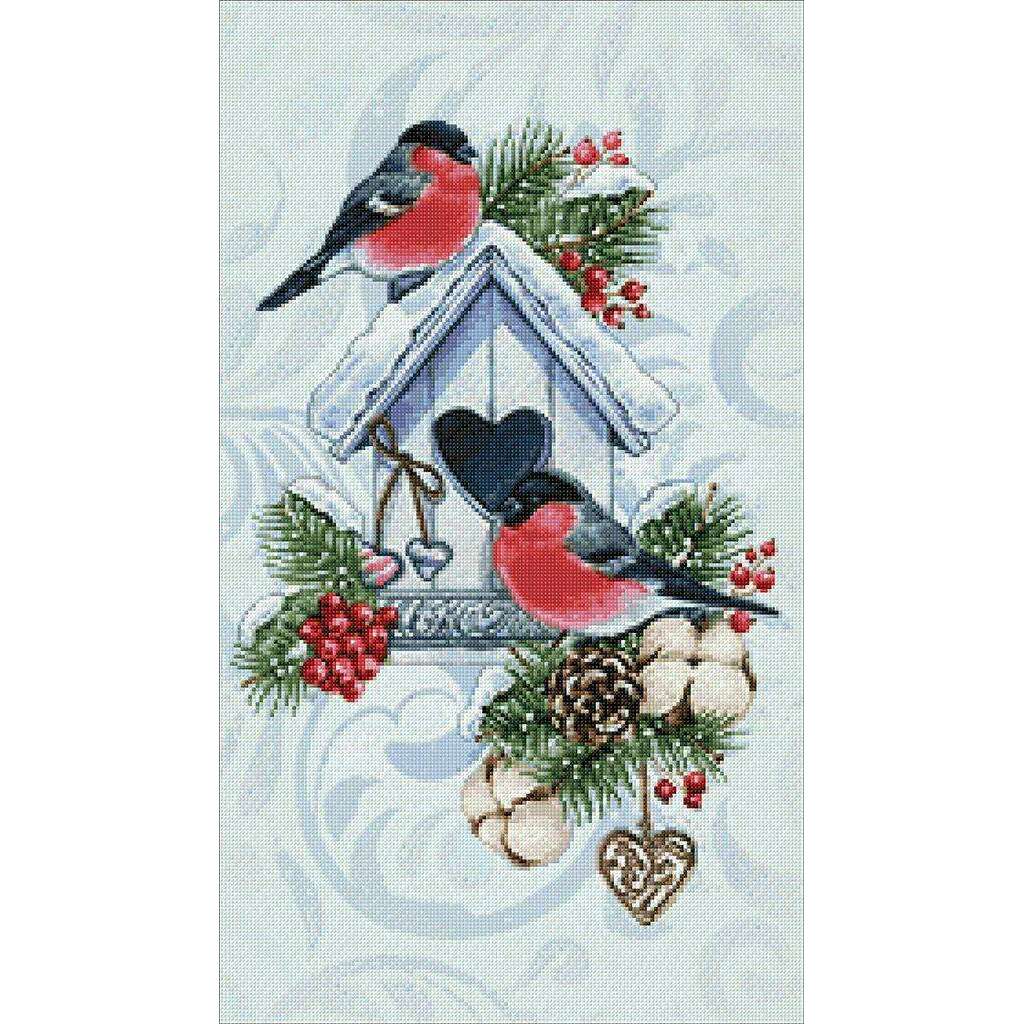 Winter Bullfinches CS2584 15.8 x 27.6 inches Crafting Spark Diamond Painting Kit