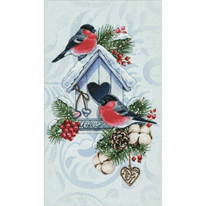 Winter Bullfinches CS2584 15.8 x 27.6 inches Crafting Spark Diamond Painting Kit