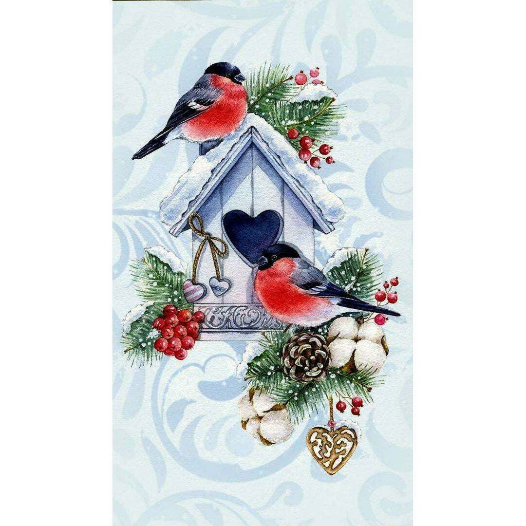 Winter Bullfinches CS2584 15.8 x 27.6 inches Crafting Spark Diamond Painting Kit