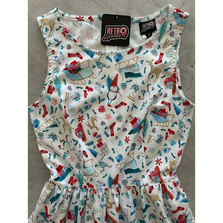 Winter Cheer Vintage Dress