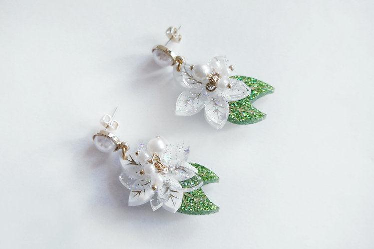 Winter Flowers Earrings by Laliblue - Quirks!