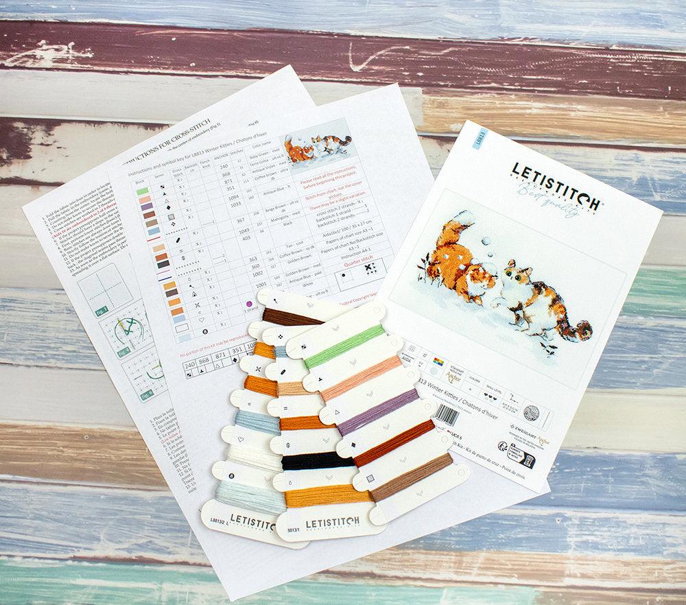 Winter Kitties L8813 Counted Cross Stitch Kit