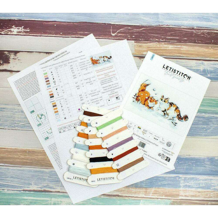 Winter Kitties L8813 Counted Cross Stitch Kit