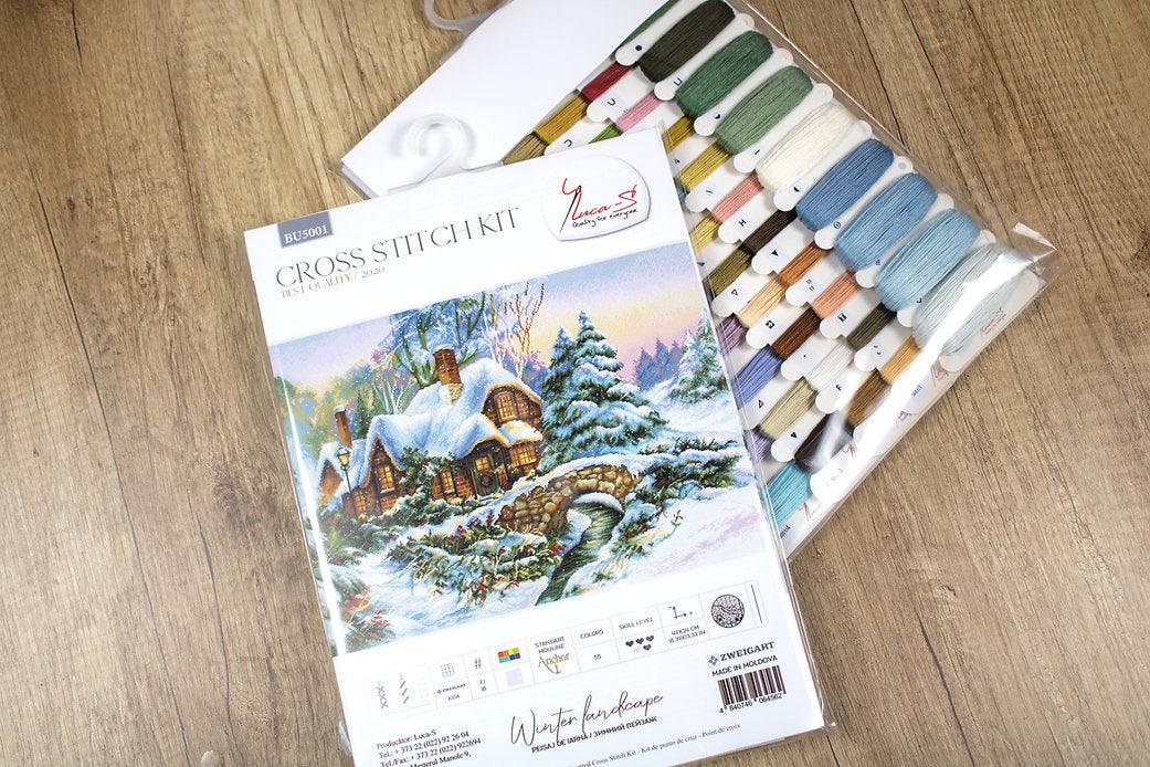 Winter landscape BU5001L Counted Cross-Stitch Kit