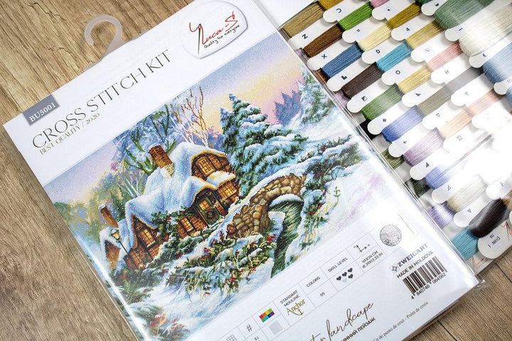 Winter landscape BU5001L Counted Cross-Stitch Kit