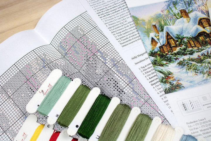 Winter landscape BU5001L Counted Cross-Stitch Kit