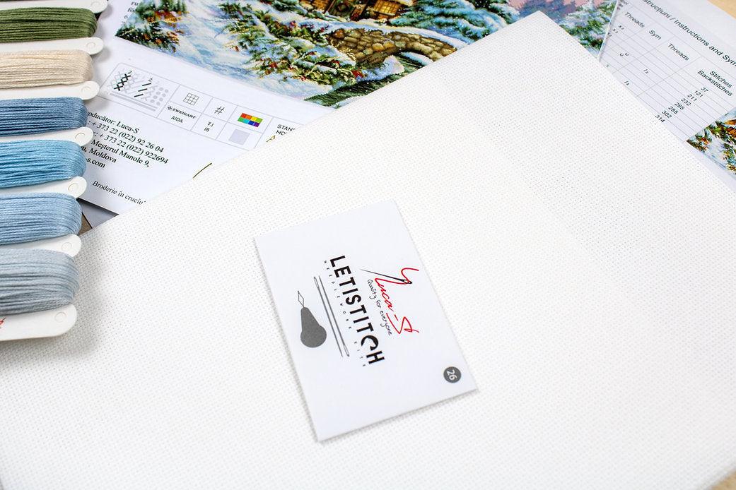 Winter landscape BU5001L Counted Cross-Stitch Kit