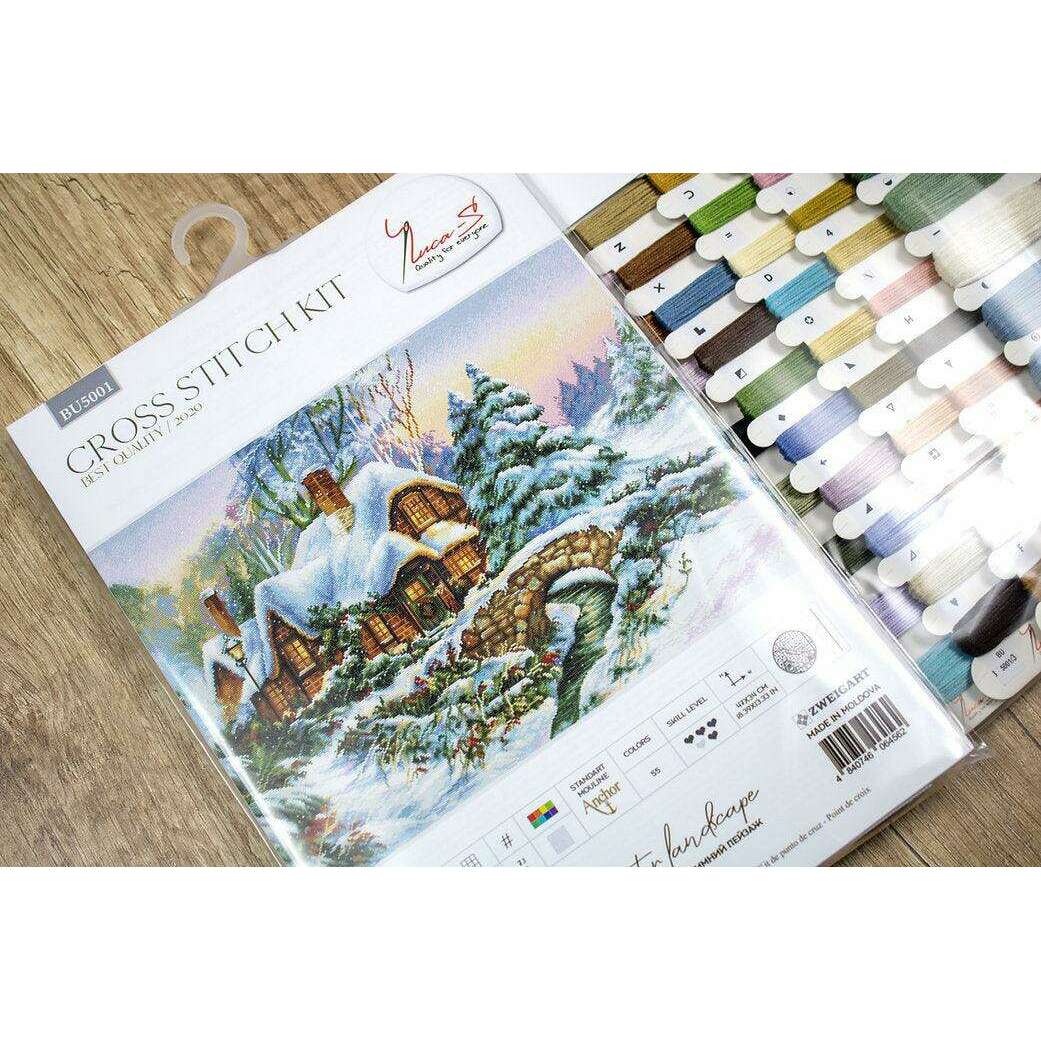 Winter landscape BU5001L Counted Cross-Stitch Kit